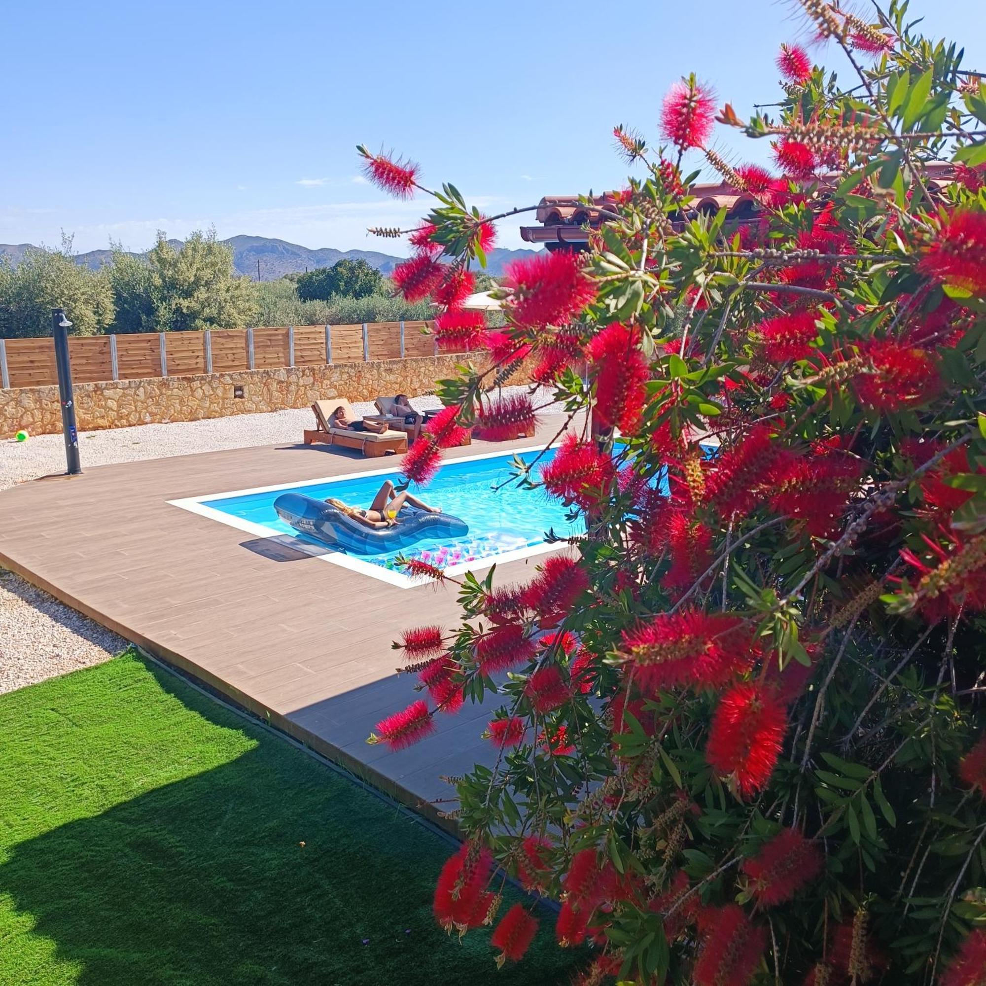 Drosoula Villa 3Bdr Private Swimming Pool Chorafakia Bagian luar foto